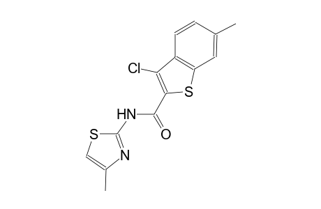 3-chloro-6-methyl-N-(4-methyl-1,3-thiazol-2-yl)-1-benzothiophene-2-carboxamide