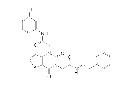 1-[3-(3-chlorophenyl)-2-oxopropyl]-3-(2-oxo-5-phenylpentyl)-1H,2H,3H,4H-thieno[3,2-d]pyrimidine-2,4-dione