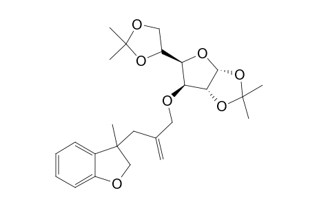 1,2;5,6-Bis(isopropylidene)-3-[O-[3-(3-methyl-2,3-dihydroibenzofuran-3-yl)-2-methylenepropyl]-manno-hexafuranose