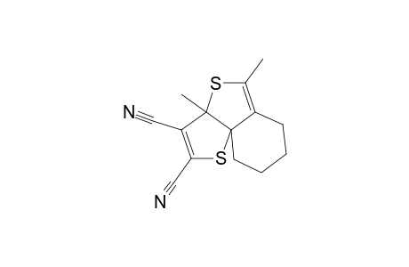 3a,6,7,8,9,9a-Hexahydro-3a,5-dimethylthieno-[3,2-D]-[2]-benzothiophene-2,3-dicarbonitrile
