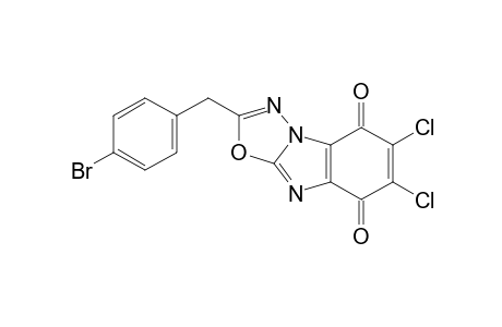 2-(4-Bromobenzyl)-6,7-dichloro-benzo[4,5]imidazo[2,1-b][1,3,4]oxadiazole-5,8-dione