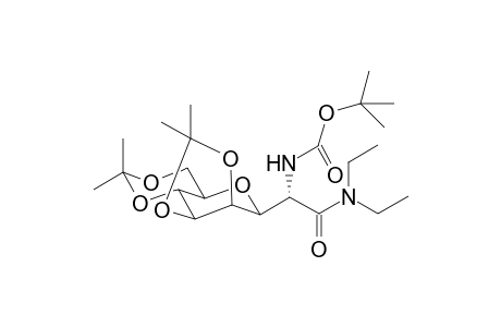 N,N-Diethyl-3,7-anhydro-2-[(tert-butoxycarbonyl)1mino]-2-deoxy-4,5;6,8-di-O-isopropylidene-D-erythro-L-gluco-octanamide