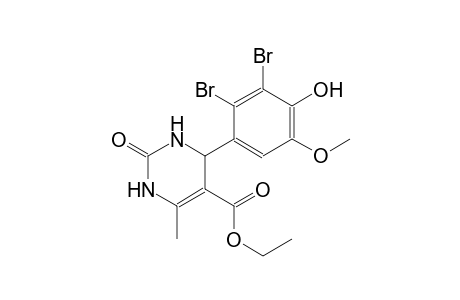 ethyl 4-(2,3-dibromo-4-hydroxy-5-methoxyphenyl)-6-methyl-2-oxo-1,2,3,4-tetrahydro-5-pyrimidinecarboxylate