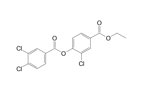 3-chloro-4-hydroxybenzoic acid, ethyl ester, 3,4-dichlorobenzoate