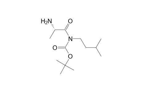 Carbamic acid, (2-amino-1-oxopropyl)(3-methylbutyl)-, 1,1-dimethylethyl ester, (S)-