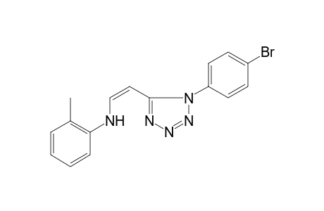 N-((Z)-2-[1-(4-Bromophenyl)-1H-tetraazol-5-yl]ethenyl)-2-methylaniline