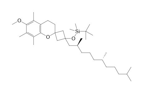 tert-butyl-[6-methoxy-5,7,8-trimethyl-1'-[(2S,6R)-2,6,10-trimethylundecyl]spiro[chromane-2,3'-cyclobutane]-1'-yl]oxy-dimethyl-silane