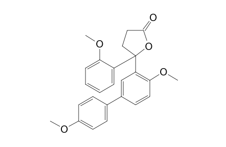 4-(4,4'-dimethoxy-m-biphenylyl)-4-hydroxy-4-(o-methoxyphenyl)butyric acid, gamma-lactone