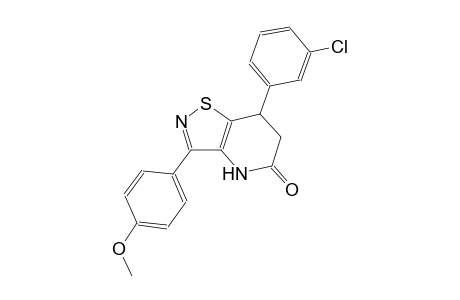 isothiazolo[4,5-b]pyridin-5(4H)-one, 7-(3-chlorophenyl)-6,7-dihydro-3-(4-methoxyphenyl)-