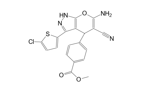 benzoic acid, 4-[6-amino-3-(5-chloro-2-thienyl)-5-cyano-1,4-dihydropyrano[2,3-c]pyrazol-4-yl]-, methyl ester