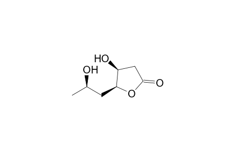 (+-)-(4S,5S)-4-Hydroxy-5-((R)-2-hydroxy-propyl)-dihydrofuran-2-one