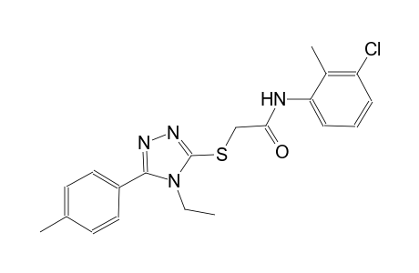N-(3-chloro-2-methylphenyl)-2-{[4-ethyl-5-(4-methylphenyl)-4H-1,2,4-triazol-3-yl]sulfanyl}acetamide
