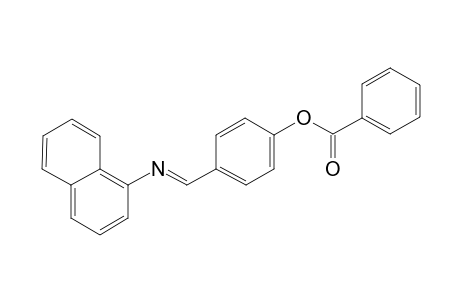 4-[(E)-(1-Naphthylimino)methyl]phenyl benzoate