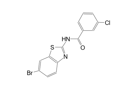 N-(6-bromo-1,3-benzothiazol-2-yl)-3-chlorobenzamide
