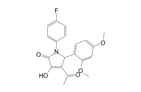 4-acetyl-5-(2,4-dimethoxyphenyl)-1-(4-fluorophenyl)-3-hydroxy-1,5-dihydro-2H-pyrrol-2-one