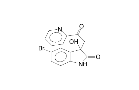 5-bromo-3-hydroxy-3-[2-oxo-2-(2-pyridinyl)ethyl]-1,3-dihydro-2H-indol-2-one