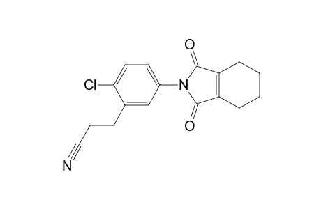 Benzenepropanenitrile, 2-chloro-5-(1,3,4,5,6,7-hexahydro-1,3-dioxo-2H-isoindol-2-yl)-