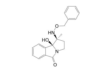 1-Benzyloxyamino-9b-hydroxy-1-methyl-1,2,3,9b-tetrahydro-pyrrolo[2,1-a]isoindol-5-one