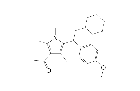 1-(5-(2-cyclohexyl-1-(4-methoxyphenyl)ethyl)-1,2,4-trimethyl-1H-pyrrol-3-yl)ethan-1-one