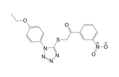 2-{[1-(4-ethoxyphenyl)-1H-tetraazol-5-yl]sulfanyl}-1-(3-nitrophenyl)ethanone