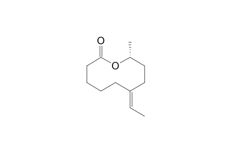 (6Z)-6-Ethylidene-9-methyl-9-nonanolide