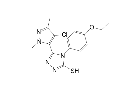 5-(4-chloro-1,3-dimethyl-1H-pyrazol-5-yl)-4-(4-ethoxyphenyl)-4H-1,2,4-triazole-3-thiol