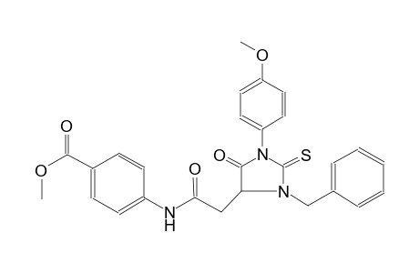 benzoic acid, 4-[[[1-(4-methoxyphenyl)-5-oxo-3-(phenylmethyl)-2-thioxo-4-imidazolidinyl]acetyl]amino]-, methyl ester