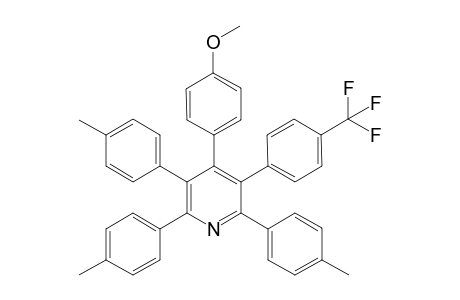 4-(4-Methoxyphenyl)-5-[4-(trifluoromethyl)phenyl]-2,3,6-tri-para-tolylpyridine