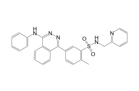 benzenesulfonamide, 2-methyl-5-[4-(phenylamino)-1-phthalazinyl]-N-(2-pyridinylmethyl)-