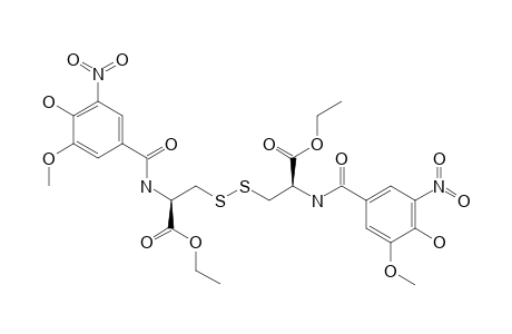 N-(4-HYDROXY-5-METHOXY-3-NITROBENZOYL)-L-CYSTINE-ETHYLESTER