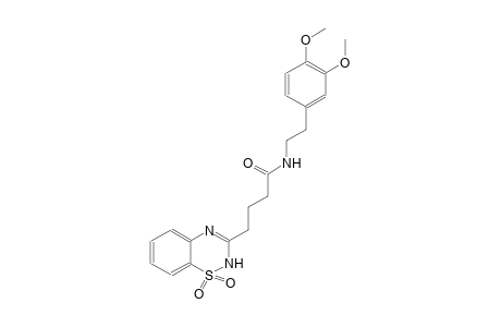N-[2-(3,4-dimethoxyphenyl)ethyl]-4-(1,1-dioxido-2H-1,2,4-benzothiadiazin-3-yl)butanamide