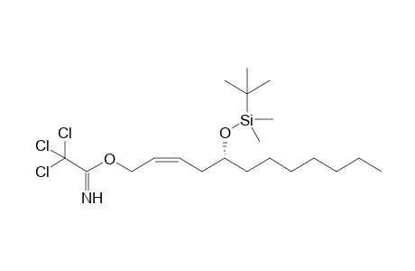 (R,Z)-5-(tert-Butyldimethylsiloxy)dodec-2-enyl 2,2,2-Trichloroacetimidate
