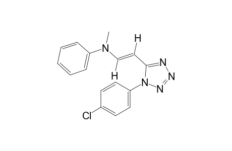 trans-1-(p-chlorophenyl)-5-[2-(N-methylanilino)vinyl]-1H-tetrazole