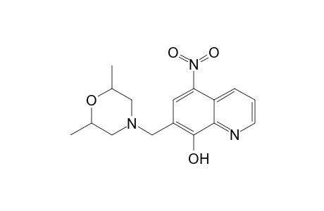 7-[(2,6-dimethyl-4-morpholin-4-iumyl)methyl]-5-nitro-8-quinolinolate