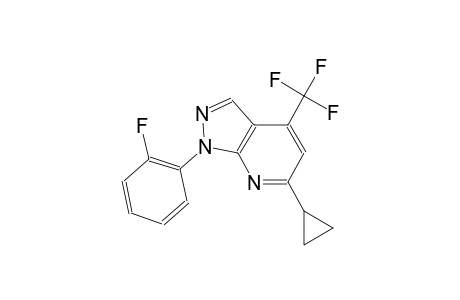 1H-pyrazolo[3,4-b]pyridine, 6-cyclopropyl-1-(2-fluorophenyl)-4-(trifluoromethyl)-