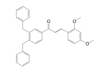 1,2-Dibenzyl-4-[3-(2,4-dimethoxyphenyl)-1-oxoprop-2-en-1-yl]benzene