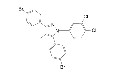 3,5-bis(4-bromophenyl)-1-(3,4-dichlorophenyl)-4-methyl-1H-pyrazole