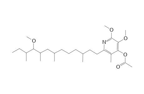 4-Pyridinol, 2,3-dimethoxy-6-(10-methoxy-3,7,9,11-tetramethyltridecyl)-5-methyl-, acetate (ester)