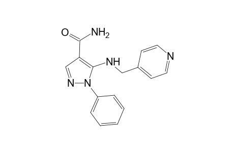 1H-Pyrazole-4-carboxamide, 1-phenyl-5-[(4-pyridinylmethyl)amino]-