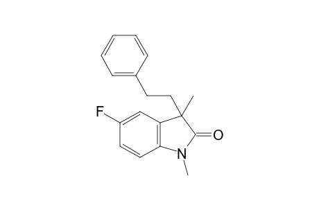 5-Fluoro-1,3-dimethyl-3-phenethylindolin-2-one