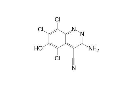 3-Amino-5,7,8-trichloro-6-hydroxycinnoline-4-carbonitrile