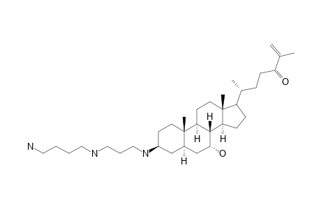 (6R)-6-[(3S,5R,7R,8R,9S,10S,13R,14S)-3-[3-(4-aminobutylamino)propylamino]-7-hydroxy-10,13-dimethyl-2,3,4,5,6,7,8,9,11,12,14,15,16,17-tetradecahydro-1H-cyclopenta[a]phenanthren-17-yl]-2-methylhept-1-en-3-one