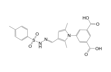 5-[2,5-dimethyl-3-((E)-{[(4-methylphenyl)sulfonyl]hydrazono}methyl)-1H-pyrrol-1-yl]isophthalic acid