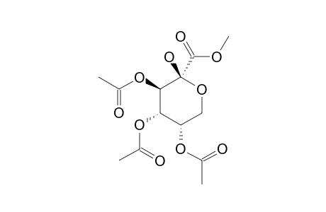 METHYL-2-HYDROXY-3,4,5-TRI-O-ACETYL-BETA-D-ARABINO-HEX-2-ULOPYRANOSONATE