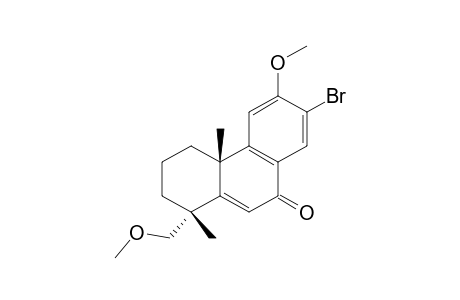 9(1H)-Phenanthrenone, 7-bromo-2,3,4,4a-tetrahydro-6-methoxy-1-(methoxymethyl)-1,4a-dimethyl-, (1S-cis)-