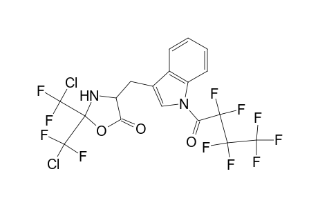 1H-Indole, 3-[[2,2-bis(chlorodifluoromethyl)-5-oxo-4-oxazolidinyl]methyl]-1-(2,2 ,3,3,4,4,4-heptafluoro-1-oxobutyl)-