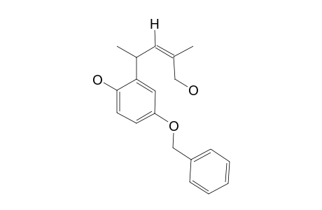 (Z)-4-BENZYLOXY-2-[(4'-HYDROXY-1',3'-DIMETHYL)-BUT-2'-ENYL]-PHENOL