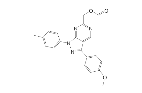 6-[(Formyloxy)methyl]-1-(4-methlyphenyl)-3-(4-methoxyphenyl)-1H-pyrazolo[3,4-d]pyrimidine