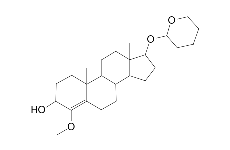 4-Methoxy-10,13-dimethyl-17-(2-oxanyloxy)-2,3,6,7,8,9,11,12,14,15,16,17-dodecahydro-1H-cyclopenta[a]phenanthren-3-ol