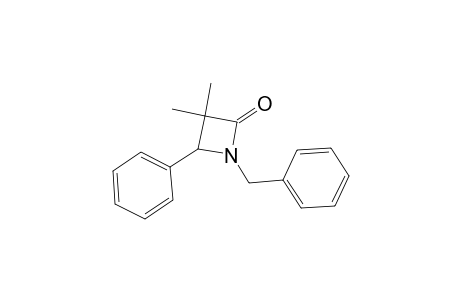 2-Azetidinone, 3,3-dimethyl-4-phenyl-1-(phenylmethyl)-